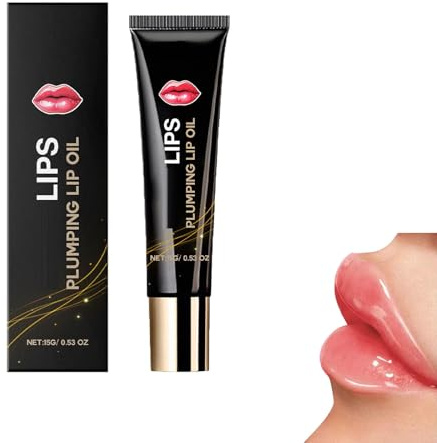 Lip Plumper Serum,Kollagen Lippenbooster Serum,Hyaluronsäure Lippenpflege Öl, Feuchtigkeitsspendendes Lippenöl mit Hyaluronsäure (1PCS)