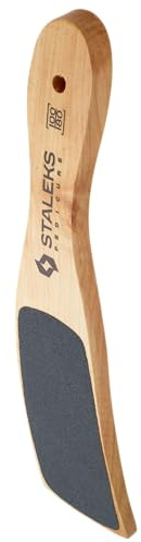 STALEKS Lima de madera doble para pies. Pedicura Lima talones callosidades y asperezas BEAUTY & CARE 10 (Curvo #100-180)