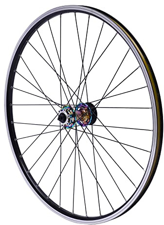 Repomanda, 29 Zoll MTB Laufradsatz, Alufelgen Scheibenbremse 6-Loch, 100mm/135mm Nabe für 7-12 Fach, 441lbs Kapazität, Bunte Nabe QR Steckachse, Komplettradsatz für Mountainbike