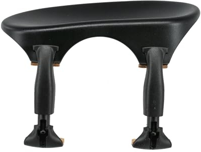 Wittner Chinrest, centre-mounted chinrest Violin 4/4, high-tech plastic, anatomically shaped, allergy-tested, with screwdriver, black, Made in Germany, 253111