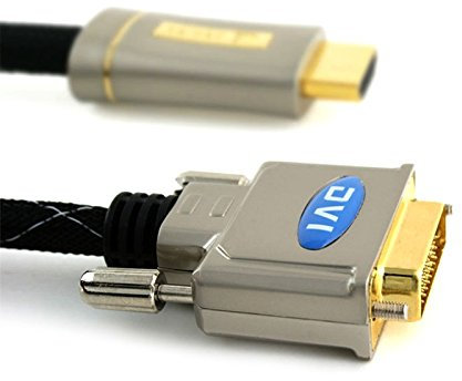OX XO Platinum 10m HDMI to DVI HIGH SPEED Cable - 1080p (Full HD) / v1.3 / Video/DVI-D (Dual Link) 24+1 Pins / 24k Gold Plated
