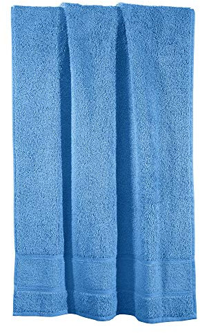 Erwin Müller Duschtuch Karlsruhe 100% Baumwolle blau Größe 70x140 cm - extrem saugstark, leicht, flauschig weich, hautschmeichelnd (weitere Farben)