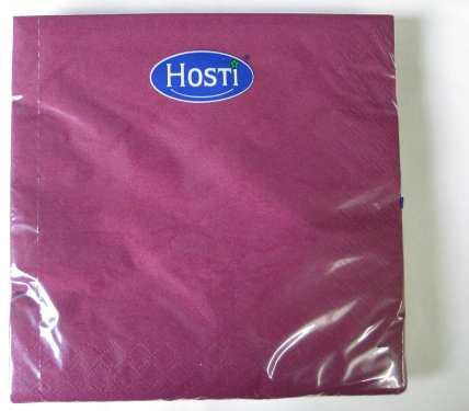 Hosti Serviette - lila - 33 x 33 cm - 1/4-falz - 20 Stück/Paket
