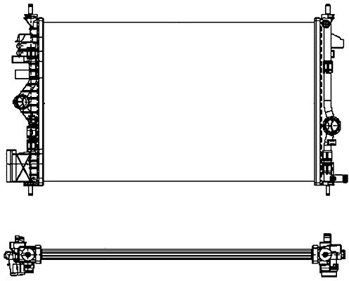 Hella 8MK 376 754-351 Radiator for Engine Cooling