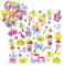 Baker Ross ET596 Ross Aufkleber aus Schaumstoff - Prinzessin - Sticker Set für Kinder zum Basteln - als Mitgebsel zum Kindergeburtstag - 120 Stück, Sortiert