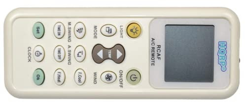 HQRP Mando a Distancia Universal para Aire Acondicionado Fujitsu DeLonghi Whirlpool DIY Daikin Gree y Otros Aires Acondicionados murales