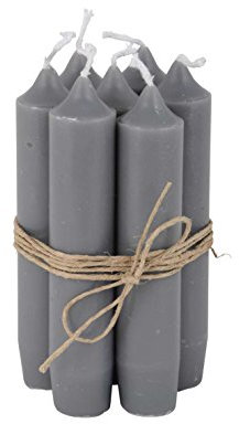 IB Laursen - Stabkerze - Kerze - kurz - dunkelgrau - 1 Stück