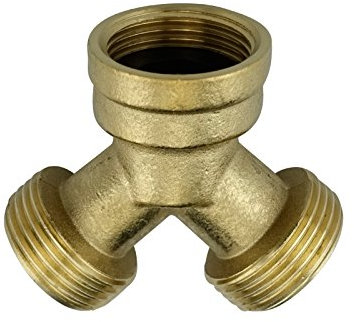Y-Verteiler für 2 Zulaufschläuche 2-Wege-Verteiler Anschluss 2 Geräten Spül- Waschmaschine 3/4 Zoll