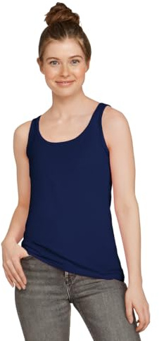Gildan Softstyle Junior Fit Tank Top. 64200L 2XL Navy