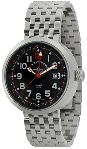 Zeno-Watch Herrenuhr - Rondo GMT (Dual Time) - B554Q-GMT-a17M