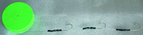 Finale 3 Terminali Grongo Per La pesca a 3 ami Pesce Serra Ricciole Cavetto da 50 lbs. amo del 6/0 3 pezzi in acciaio inox vmc prodotto in italia