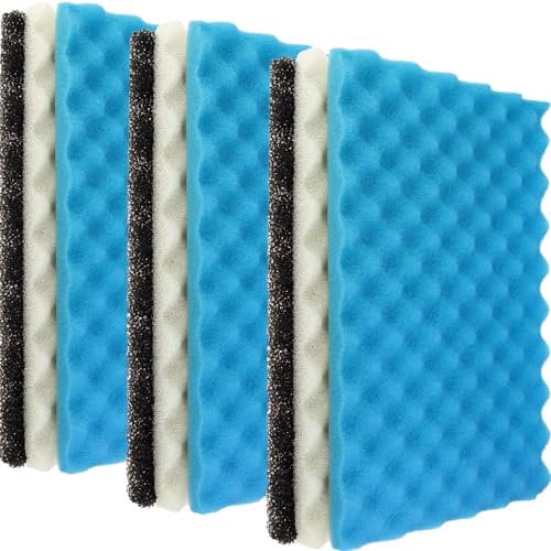 LTWHOME Fischteich Schaumfilter Schwamm Serie 43,2 x 27,9 cm 3 Grade Media (Packung mit 3 Serien)