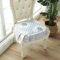 Seatpads Europäische Anti-Slip Sitzpolster Mit Riemen Mit Rüschen Stuhlkissen Stickerei Kissen Sitzkissen Eckig Rüschen Sitzkissen Für Esszimmer Stuhl Küchenstuhl-c 40x50x50cm