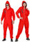 W WIDMANN MILANO Party Fashion - Kostüm Takers, Overall mit Kapuze, Räuber, Faschingskostüme