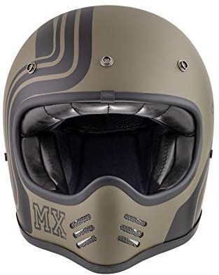 Premier HELM MX BTR MILITARY GREEN BM,MILITARY GRÜN/SCHWARZ,S