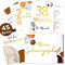 45 Schwangerschaft Gold Meilensteinkarten Modern Lineart Meilenstein Karten Set + magnetische Geschenkbox schöne Geschenkidee zur Geburt, Babyparty oder werdende Mama (Meine Schwangerschaftskarten)