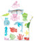 Chickw1 Badetücher Badehandtuch Kinder, Mikrofaser Kapuzenhandtuch Badeponcho Poncho Strandtuch Kinder Ultra Weich und Saugfähig, Bademantel Mädchen für Jungen Surfponcho (60 * 80cm,Blauer Delphin)
