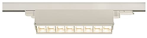 SLV 3 Phasen System Leuchte 3 SIGHT MOVE DALI / LED 3-Phasen-Strahler, Spot, Decken-Strahler, Decken-Leuchte, Schienensystem, Innen-Beleuchtung / 3000k 26W 2700lm weiß Aluminium dimmbar