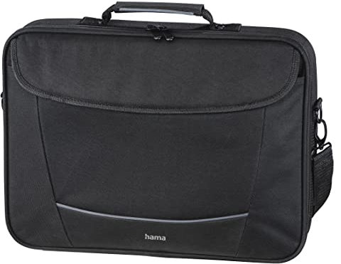 Hama Laptop Tasche bis 17.3 Zoll (Notebook Tasche für Laptop, Tablet, MacBook, Chromebook bis 17,3 Zoll, Umhängetasche als Arbeitstasche oder Schultasche für Herren und Damen) schwarz