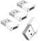 BASESAILOR USB to USB C Adapter for iPhone 16 15 Pro Max Car Charger Adapter 4 Pack,USB C Female to USB A Male Cable Converter for Apple Watch iWatch 10 9 8,iPhone 14 13 12 11,iPad Mini 7,AirPods