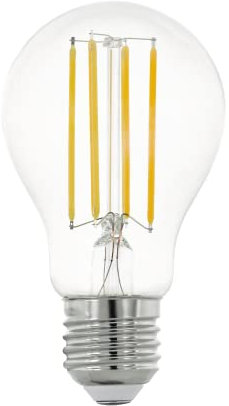 EGLO E27 LED Lampe, Glühbirne klassisch, Leuchtmittel für Retro Beleuchtung, 12 Watt (entspricht 100 Watt), 1521 Lumen, warmweiß, 2700 K, Edison Birne A60, Ø 6 cm