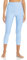 Alo Yoga Damen Airlift Caprihose mit hoher Taille, verdeckter Reißverschluss Leggings, Fliese Blau, Groß
