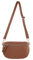 Zwillingsherz Bauchtasche mit Reißverschluss aus 100% Echtleder - Hochwertige Schultertasche zum Umhängen für Damen Frauen – Crossbag groß und elegant - Umhängetasche Handtasche Bag