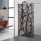 Aqua Roy Black Modèle Wood Black Paroi de douche à l'italienne en verre bronze 8 mm avec revêtement nano sablé 120 cm