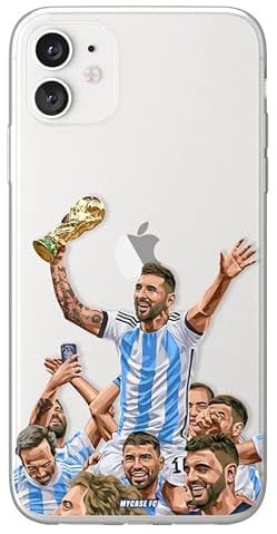 MYCASEFC Football World Champions 3 Stars Argentina Depay iPhone 5S Silicone Football Case for Smartphone Printed in France