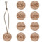 Eulnars Organize Your Home with 8 Handmade Wooden Labels for Bottles - Dish, Hand, SOAP, Lotion, Shampoo, Conditioner, Body and FACE - Perfect for Soap Dispensers in Your Kitchen and Bathroom,