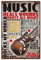 SUPERDANT Blechschild Musik Thema Vintage Metall Blechschilder Gitarre Lustige Vintage Deko Gemälde Inspirierende Zitate Metall Retro Deko Für Unterirdisches Spielzimmer Aufnahmestudio Bar Dekoration