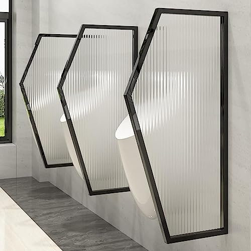 Urinal-Trennwand aus gehärtetem Glas, an der Wand montierter Urinal-Sichtschutz für Herren, Toiletten-Trennwand für Urinale für Schulen, Kindergärten, Einkaufen, öffentliche Plätze (Farbe: S
