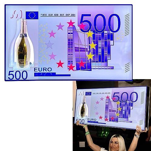 BLUEZY Casier à Vin LED Présentoir De Bouteille De Liqueur Présentoir De Bouteille De Champagne, Présentoir Bouteilles d'alcool éclairé pour Discothèque Bar Disco Club Party