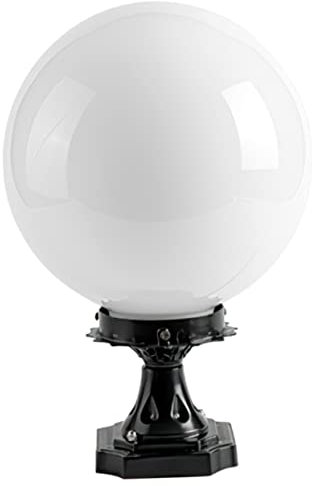 Housoutil Lampenschirm Kugel Endstücke Für Lampen Mastleuchten Für Den Außenbereich Lampenknäufe Zaunpfosten-deckbeleuchtung Laternenmast Holzknäufe Außenlampe Acryl Weiß Draussen Rücklicht