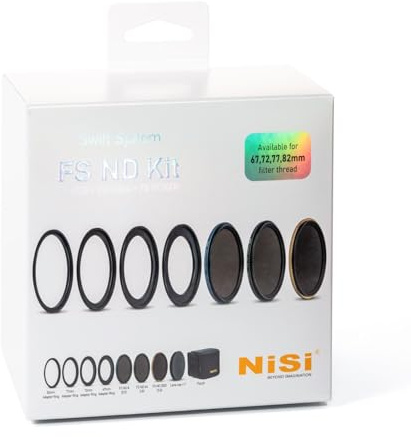 Kit NiSi Swift FS ND with ND8 (3 Stop), ND64 (6 Stop) and ND1000 (10 Stop), 62mm (adapters 52/55/58mm)