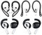 ALXCD Ear Hooks Compatible with AirPods 3 3rd Gen, 1 Pair Anti-Slip Adjustable Soft TPU Earhook, 2 Pairs Silicon Ear Tips Hook, 1 Pair Silicon Ear Hook, Compatible with AirPods 3, 1ch+1h+2s, Black