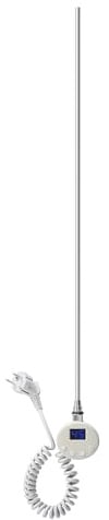 SONNI Barra riscaldante con termostato, 1000 W, bianco, asta riscaldante elettrica per termosifone, elemento riscaldante per riscaldamento, tubo riscaldante in acciaio inox con regolatore di