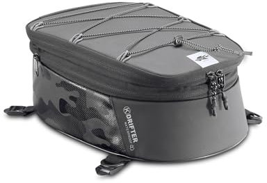 Kappa Moto Borsa da sella universale waterproof Estensibile da 9 lt. a 12 lt con fodera interna estraibile, tracolla e 4 cinghie di fissaggio