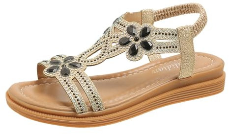 Memmyly Chaussure Femme Ete Sandale Plateforme - Sandales Été Talon Compensé Pas Cher Sandales Confortable Orthopédique Nu-Pieds Confort Mules Fantaisie Tongue Plage Sandale Piscine