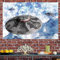 Poster und Drucke, Motiv: Deutsches Haunebu UFO, Wandkunst, hängende Flagge, Militär-Kunstwerk, Wandteppich, Wandhintergrund, Dekor-Banner für drinnen und draußen