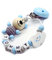 AVH Enterprise Schnullerband mit Namen für Mädchen & Jungen personalisierte Baby Geschenke (Blau)