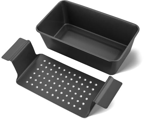2 Pièces plaque de cuisson four,25 * 14,5 * 7,5cm & 30 * 11,5 * 7cm plaque four universelle plaque four,Plat Four Rectangulaire Plaque Patisserie,facile à nettoyer,pour cuisiner(noir)