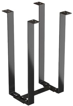 Youngwier PC-Halterung unter dem Schreibtisch - Verstellbare Stahlhalterung für Computer-Tower-Gehäuse, Schwarz