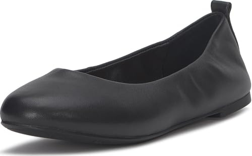 Lucky Brand Emmielou Leather Ballet Flat, Black, 12