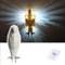 ZVO Bald Eagle Wall Light, 3D Tier Eagle LED Wandleuchte, Eagle Shadow Lamp, 3D Adler Lampe Wanddekoration, Harz-Tierstatue Batteriebetriebenes Nachtlicht für Garten Schlafzimmer Büro Treppe Flur