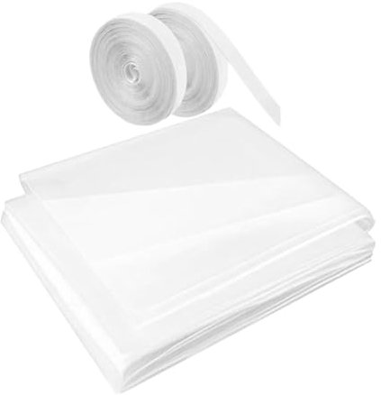 Housoutil Kit Di Guarnizioni Per Finestre Pellicola Per Rivestimenti Di Finestre Isolati Materiale in Pvc Tagliato Su Misura