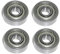 4x Kugellager 5x14x5 mm - 605 ZZ Radial Rillenkugellager Wälzlager rcbay Chromstahl beidseitig gedichtet für 5mm Welle