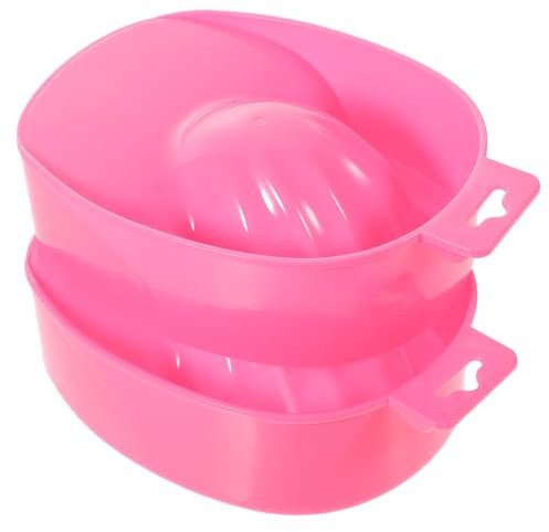 Beaupretty 2piezas Bowls De Manicura Para Uñas Tazones De Para Quitaesmalte Uñas Accesorios De Color Rosa