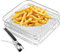 Estante de freidora de aire apilable de 3 niveles - Deshidratador de acero inoxidable multicapa, estante versátil para freidoras, hornos y ollas a presión | Accesorios de cocina para alimentos fáciles