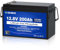 DCHOUSE 12V 200Ah Lithium LiFePO4 Deep Cycle Battery, Low Temp Cut Off, with 2560Wh Energy Max. Built-in 200A BMS for RV, Solar, Home Energy Storage, Marine Trolling Motor, Boat, Golf Carts